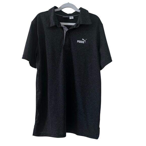 Puma Golf Polo Shirt - Youth Large - Heathered Gray - Picture 1 of 4